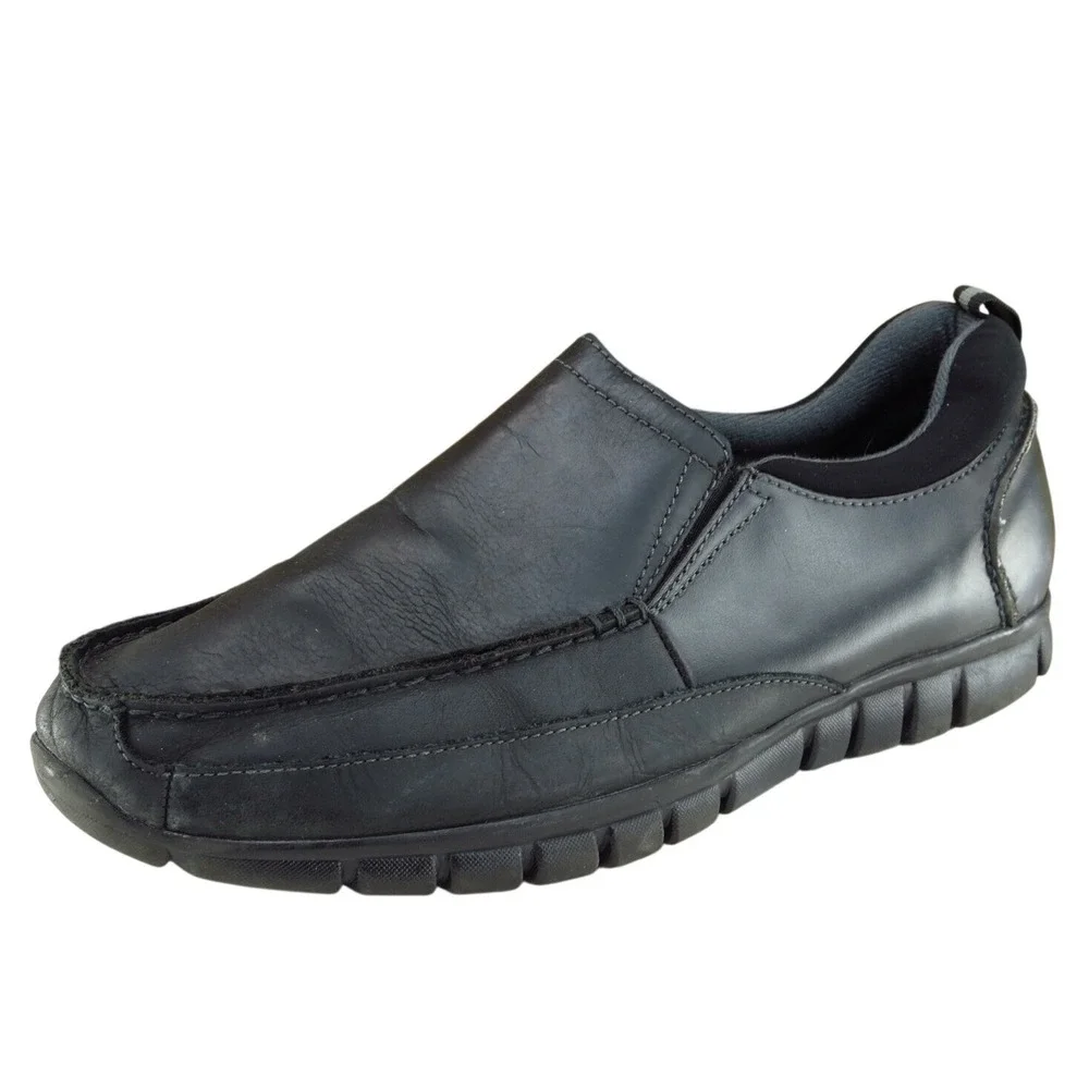 Dr. Scholl's Shoes‎ Sz 9 M Black Loafer Leather Men Mnds1320300